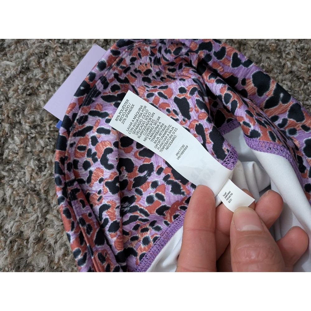 JoyLab High Rise 7/8 Tights Pink Animal Print XL NWT Yoga Running Pant - Picture 9 of 9